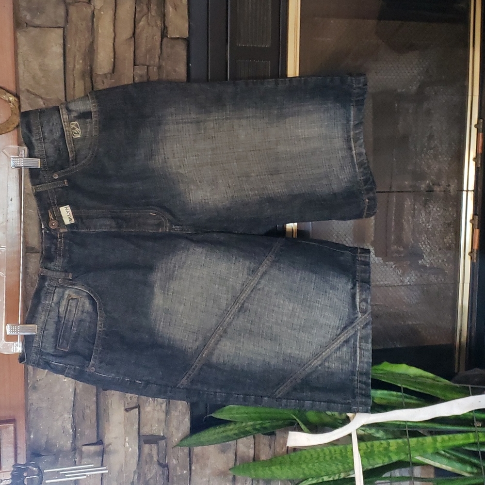 BKLYN Faded men's denim shorts. Size 38 waist